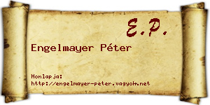 Engelmayer Péter névjegykártya